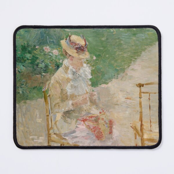 Item preview, Young Woman knitting by Berthe Morisot designed and sold by RickE.