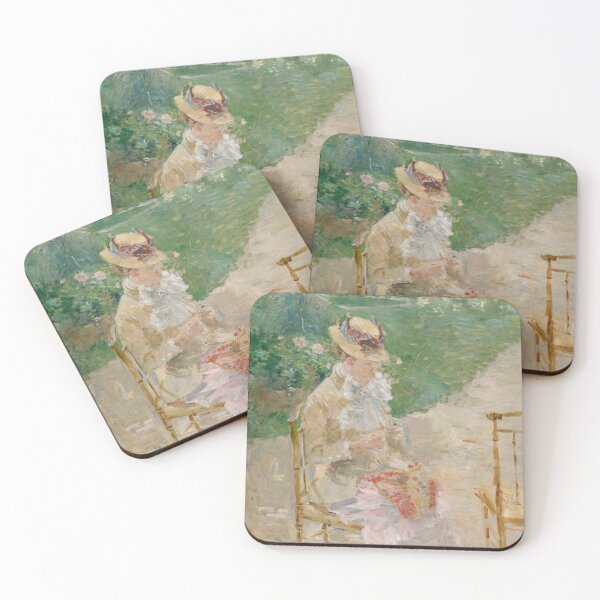 Item preview, Young Woman knitting by Berthe Morisot designed and sold by RickE.