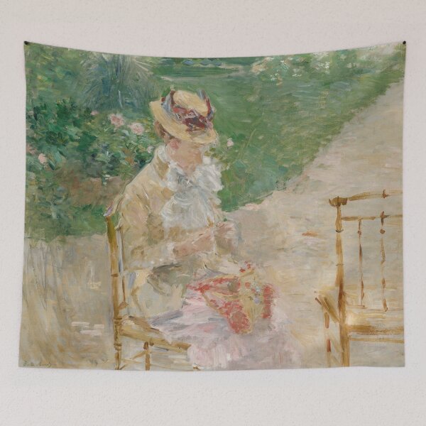 Item preview, Young Woman knitting by Berthe Morisot designed and sold by RickE.