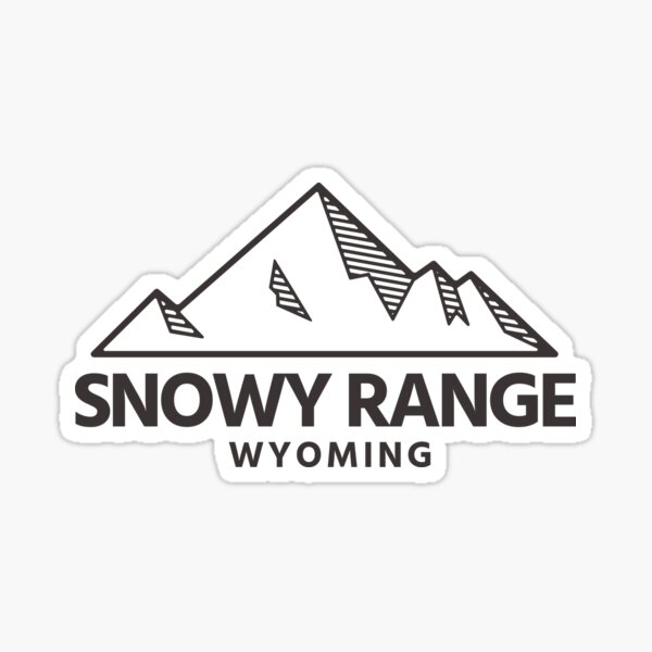 Snowy Range Mountain Resort WY - Snowy Range Wyoming Sticker