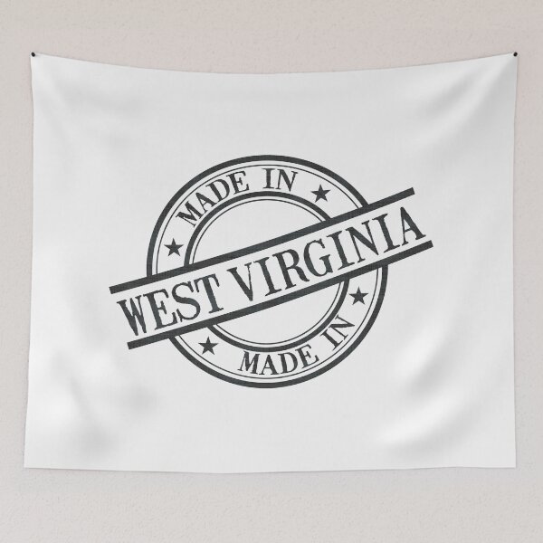Item preview, Made In West Virginia Stamp Style Logo Black designed and sold by surgedesigns.