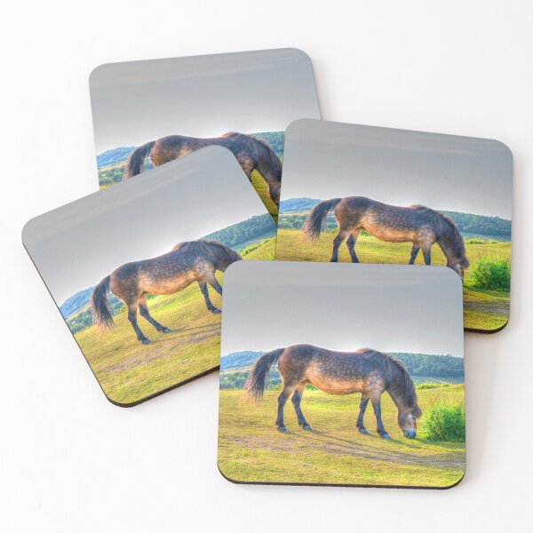 Item preview, Exmoor Pony Grazing The Quantock Hills HDR in Uk Countryside designed and sold by acceleratorhams.