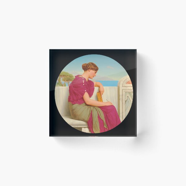 Item preview, The Answer, 1917  "Girl with a beautiful pink dress" John William Godward designed and sold by TeeARTHY.