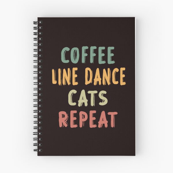 Item preview, Coffee Line Dance Cats repeat, Funny Line Dance, Line Dancing, Line Dancer Gift designed and sold by Aerial Addicts.