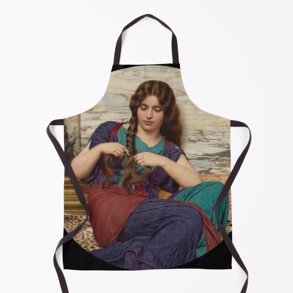 Item preview, A Congenial Task (1915) "Girl with a beautiful dress" John William Godward designed and sold by TeeARTHY.