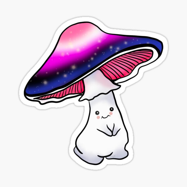 The Gender Fluid Pride Mushroom Sticker For Sale By Thelexyheart