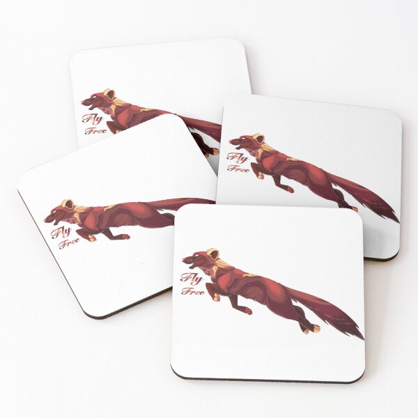 Item preview, Fly Free Pine Marten designed and sold by HarpWyrmDraws.