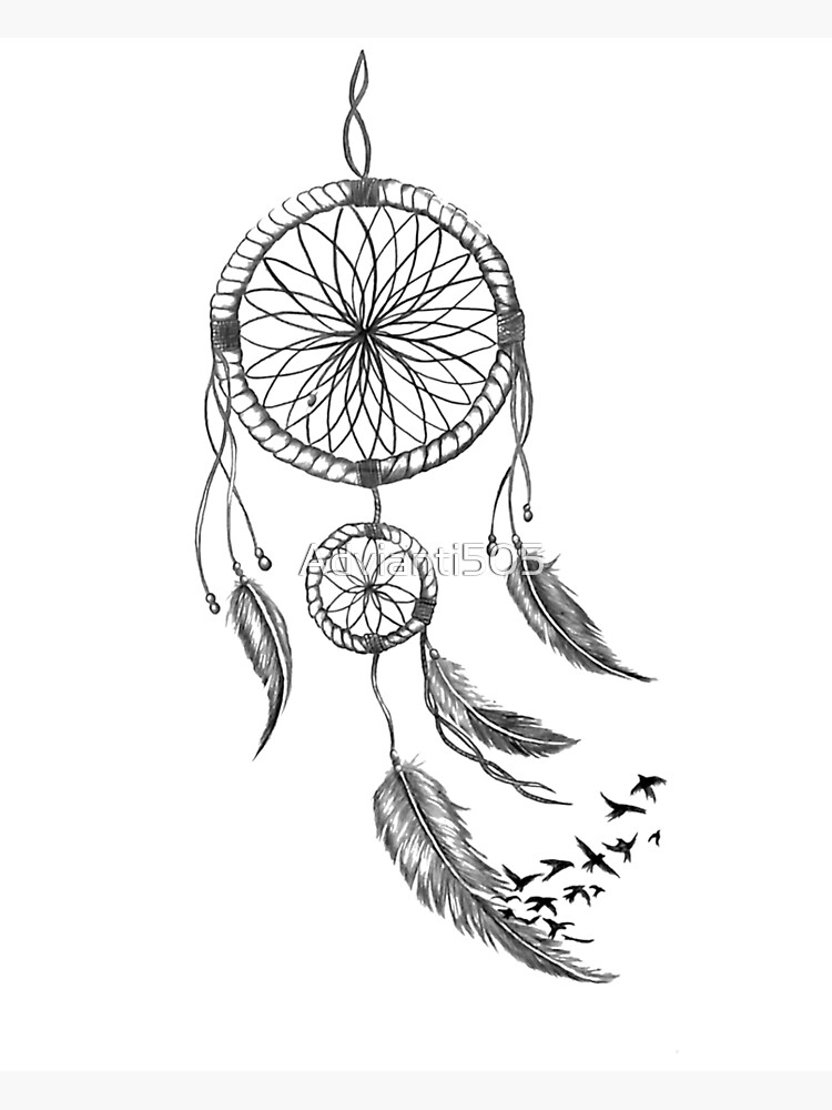 How to Draw Feather Dream Catcher With Arrow - YouTube