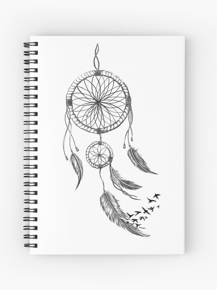 psychedelic dreamcatcher back tattoo