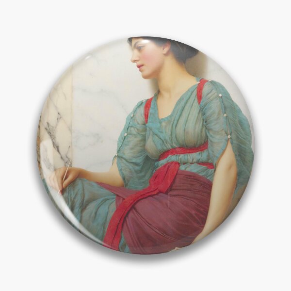 Item preview, The Love Letter (1907) (1915)  "Girl with a beautiful transparent Summer Green Dress" John William Godward designed and sold by TeeARTHY.