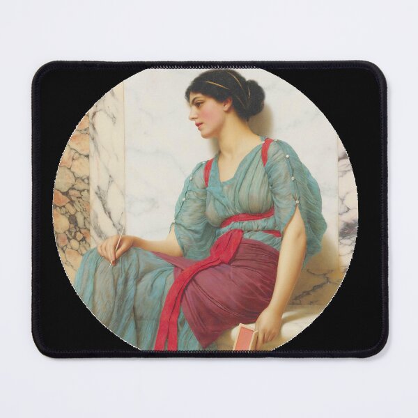 Item preview, The Love Letter (1907) (1915)  "Girl with a beautiful transparent Summer Green Dress" John William Godward designed and sold by TeeARTHY.