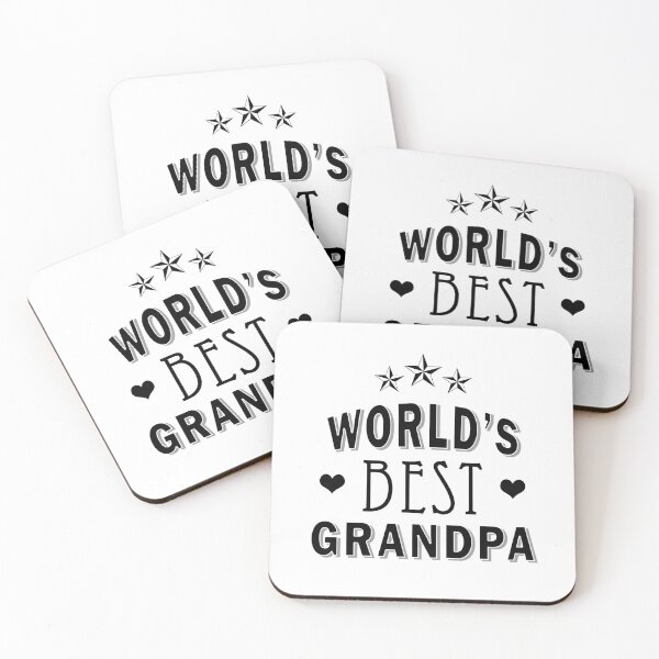 Item preview, World's best grandpa (white) designed and sold by Nikmay Design.