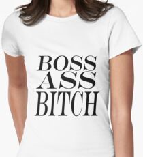 Boss Ass Bitch - PTAF Women's Fitted T-Shirt
