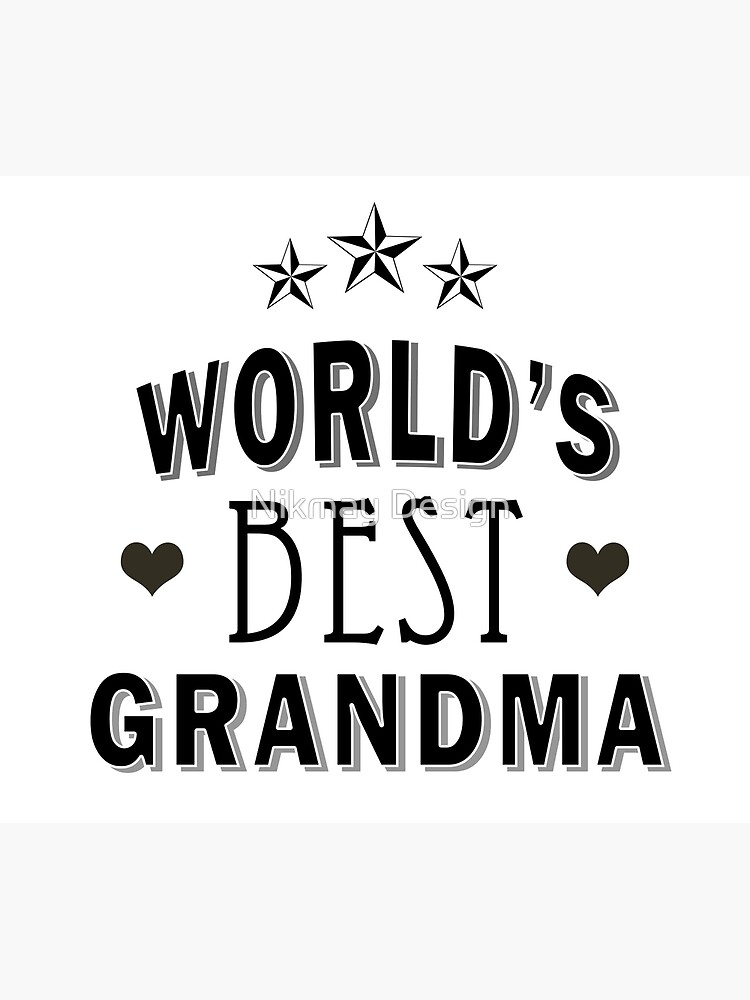 Disover World's best grandma (white) Premium Matte Vertical Poster