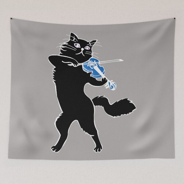 Item preview, Music Lover Cat Playing Violin designed and sold by SystemLion.