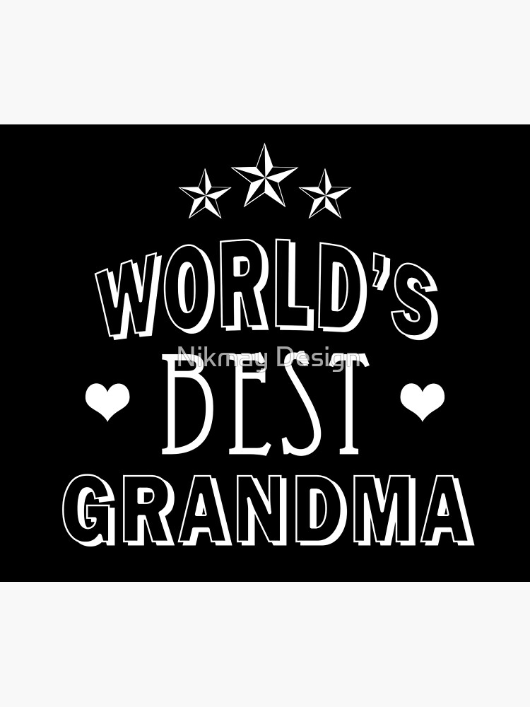 Discover World's best grandma (Black) Premium Matte Vertical Poster