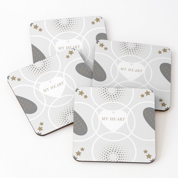 Item preview, Simple white aesthetic Heart with Stars designed and sold by Anchorbutterfly.