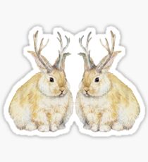 Chubby Jackalope Sticker