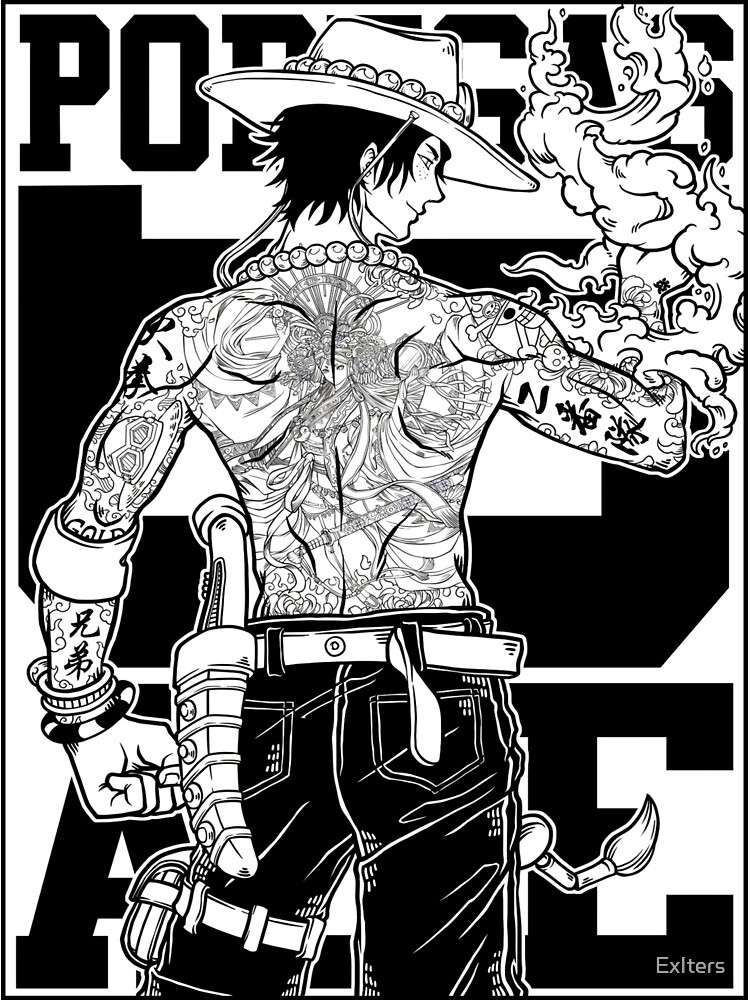 ONE PIECE Portgas D Ace Tattoo