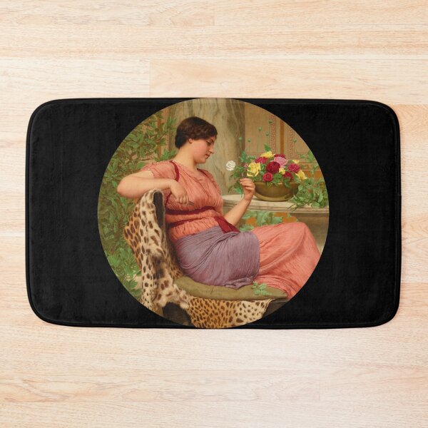 Item preview, The Time Of Roses (1916) "Girl with a beautiful transparent Summer pink Dress" John William Godward designed and sold by TeeARTHY.