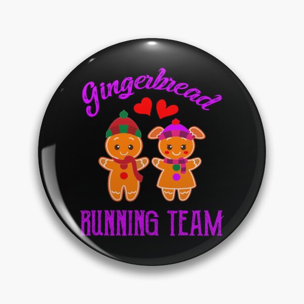 Item preview, Gingerbread Running Team Funny Gingerbread Sticker designed and sold by janlzmaude.