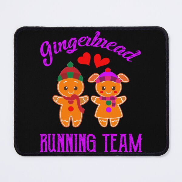Item preview, Gingerbread Running Team Funny Gingerbread Sticker designed and sold by janlzmaude.