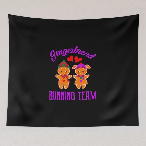 Item preview, Gingerbread Running Team Funny Gingerbread Sticker designed and sold by janlzmaude.