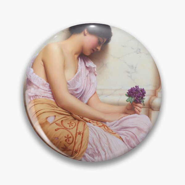 Item preview, Violets, Sweet Violets "Girl with a beautiful transparent Summer pink Dress" John William Godward designed and sold by TeeARTHY.