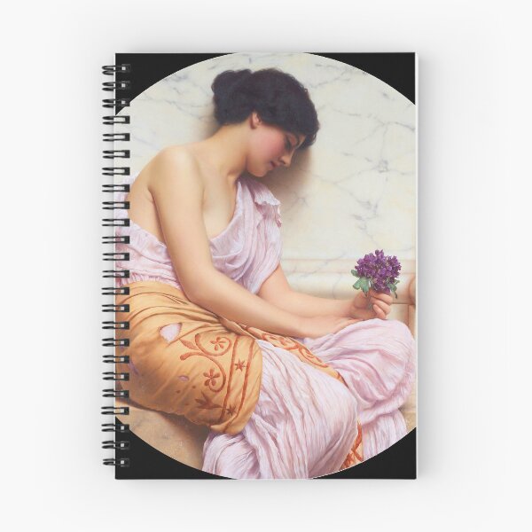 Item preview, Violets, Sweet Violets "Girl with a beautiful transparent Summer pink Dress" John William Godward designed and sold by TeeARTHY.