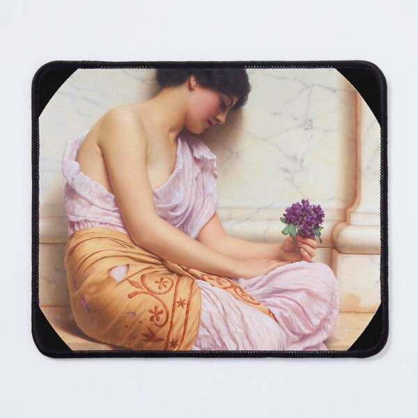 Item preview, Violets, Sweet Violets "Girl with a beautiful transparent Summer pink Dress" John William Godward designed and sold by TeeARTHY.