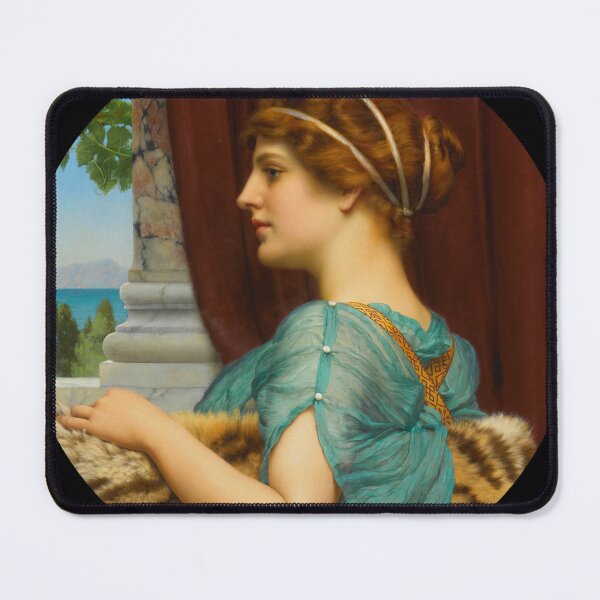 Item preview, A Pompeian Lady (1904) Girl with a beautiful transparent Summer Green Dress" John William Godward designed and sold by TeeARTHY.