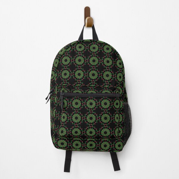 Item preview, Green and red mandala, abstract art designed and sold by Meo Design.