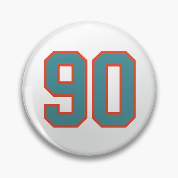 Item preview, 90 number, aqua orange lucky sports ninety designed and sold by ArtIsParty.
