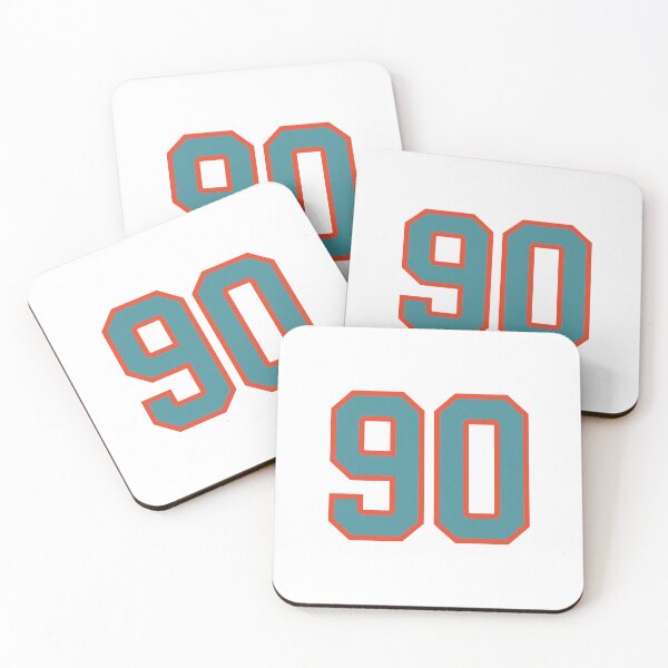 Item preview, 90 number, aqua orange lucky sports ninety designed and sold by ArtIsParty.