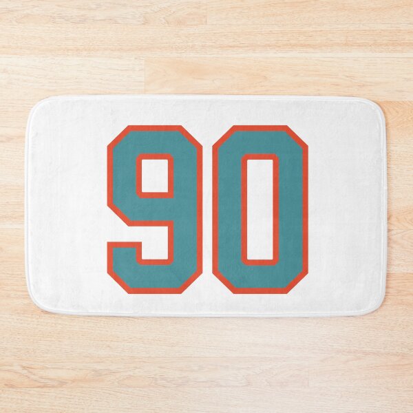 Item preview, 90 number, aqua orange lucky sports ninety designed and sold by ArtIsParty.