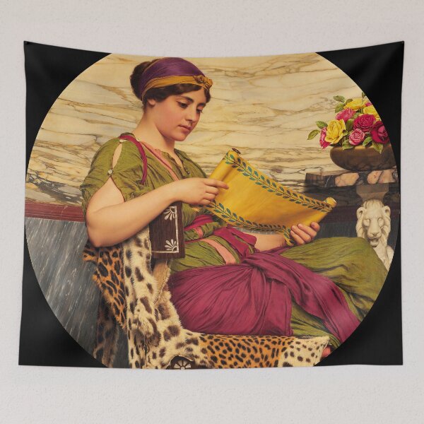 Item preview, An Edition de Luxe (1920) Girl with a beautiful transparent Summer Green Dress" John William Godward designed and sold by TeeARTHY.