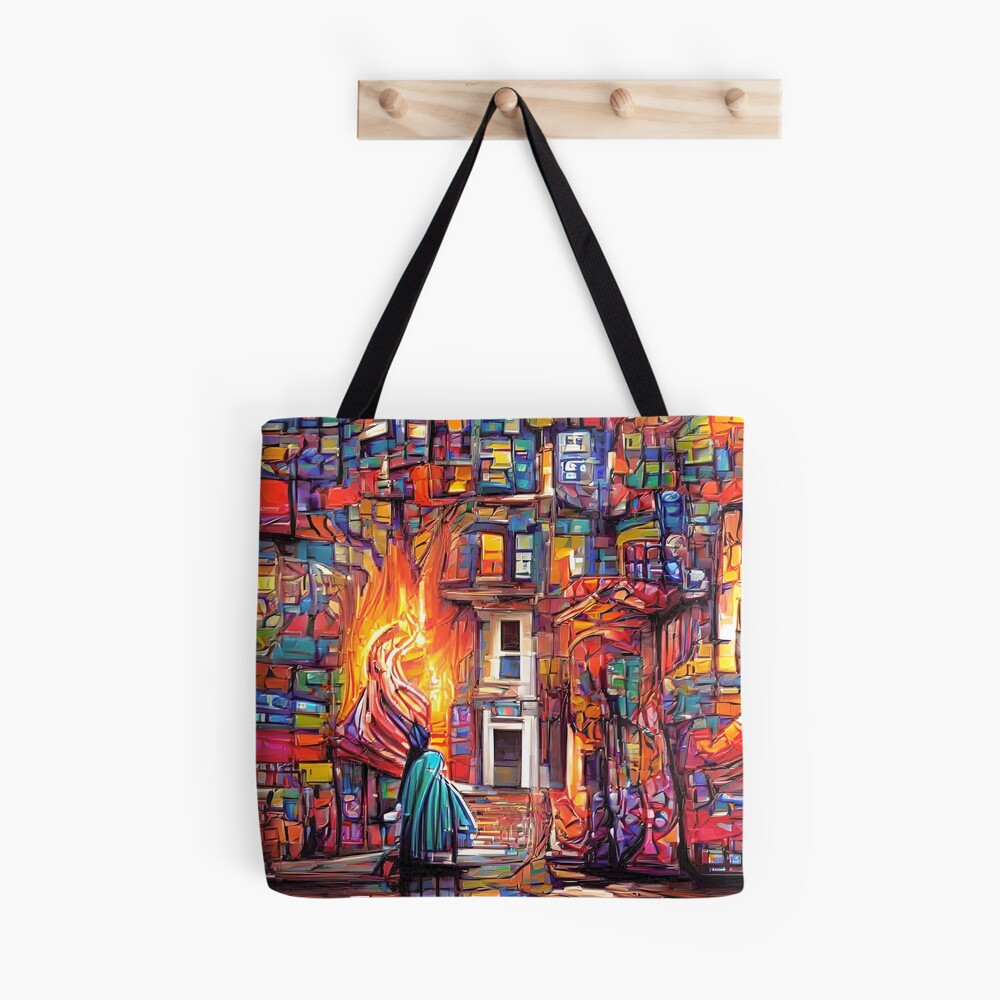 Wisdom Cries Aloud. Proverbs 1:20. Tote Bag