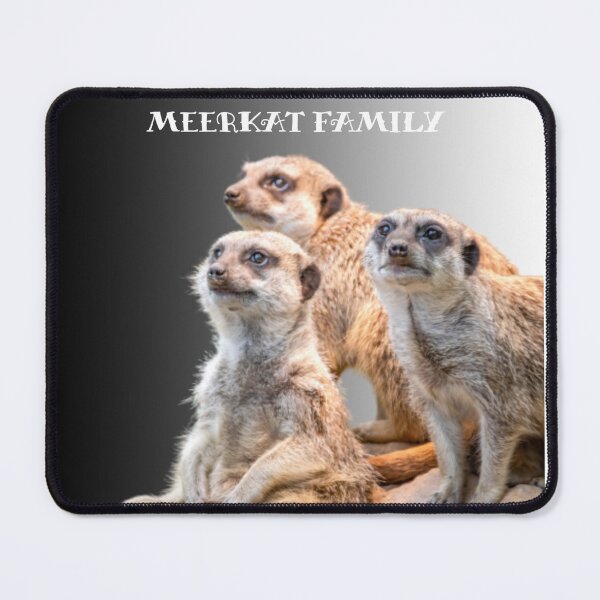 Item preview, Meerkat Family Mouse Pad designed and sold by MICKSPIKS.