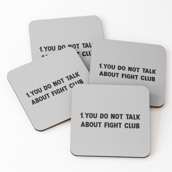 Item preview, Fight Club, first rule, black designed and sold by perezzzoso.