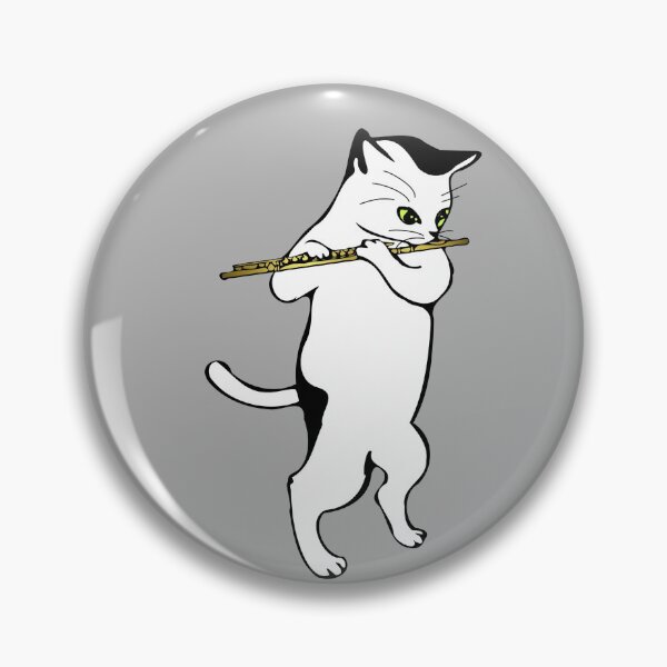 Artikelvorschau, Musikliebhaber-Katze, die Flöte spielt entworfen und verkauft von SystemLion.