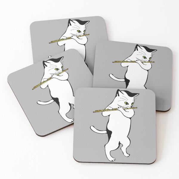 Item preview, Music Lover Cat Playing Flute designed and sold by SystemLion.