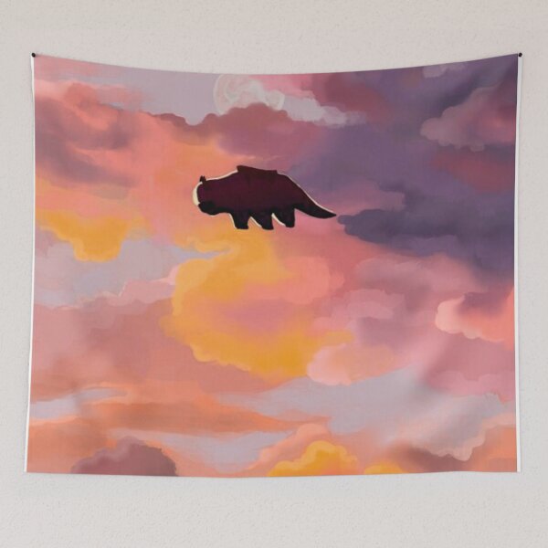 Item preview, Appa in the Clouds Poster metal print tapestry Poster designed and sold by jackmikasa45.