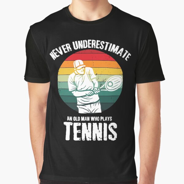 Item preview, Never Underestimate An Old Man Who Plays Tennis, Sarcastic Sports , Funny Tennis Fan, Tennis Lovers, Gift For Tennis Player designed and sold by Diferenty Shop  ⭐⭐⭐⭐⭐.