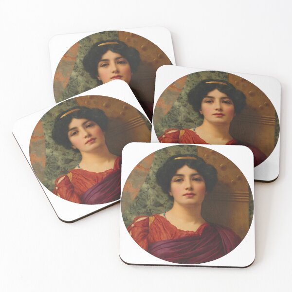 Item preview, A Pompeian Lady (1904)  Girl with a beautiful transparent Summer Green Dress" John William Godward designed and sold by TeeARTHY.