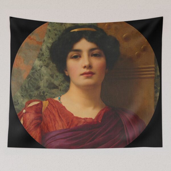 Item preview, A Pompeian Lady (1904)  Girl with a beautiful transparent Summer Green Dress" John William Godward designed and sold by TeeARTHY.