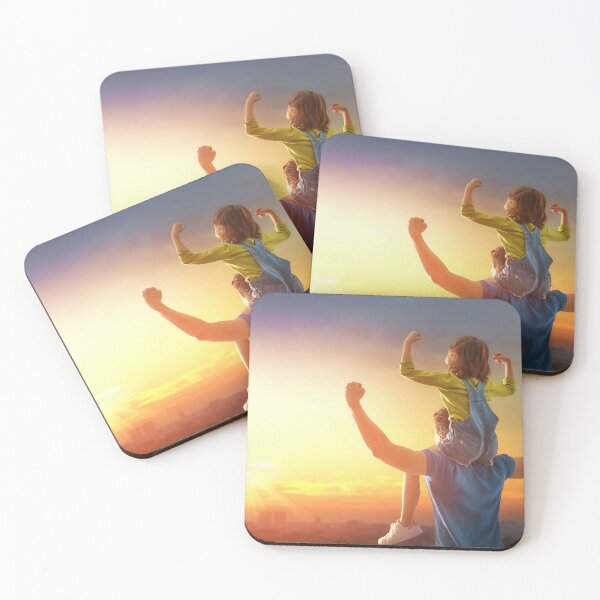 Item preview, Happy warm family father and his daughter playing outdoors happy childhood designed and sold by zenger2021.