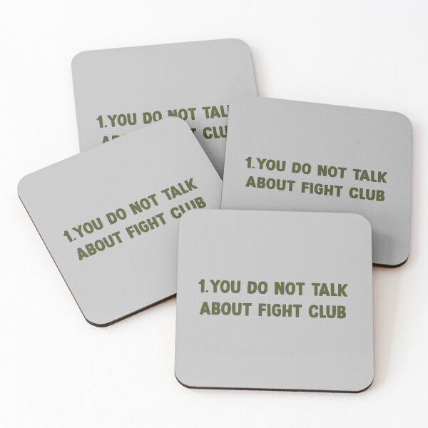 Item preview, Fight Club, first rule, green designed and sold by perezzzoso.