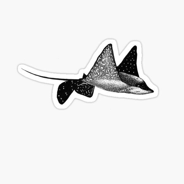 Item preview, Spotted Eagle Ray Dotwork designed and sold by illoestration.