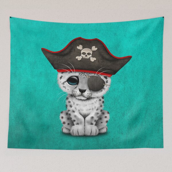 Item preview, Cute Baby Snow Leopard Cub Pirate designed and sold by JeffBartels.