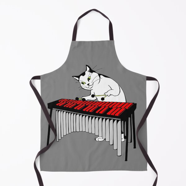 Aperçu de l'œuvre Chat mélomane jouant du xylophone créée et vendue par SystemLion.